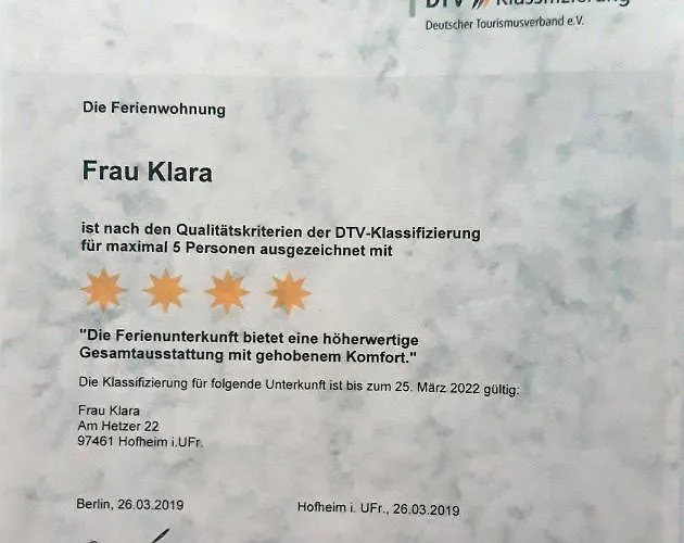 Appartement Frau Klara *